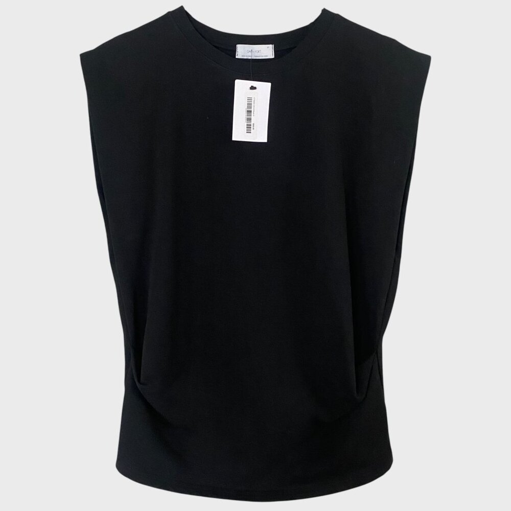 Oak + Fort Sleeveless Tank Top T-Shirt Black Women's Small Cotton Casual New